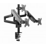 Gembird MA-DA3-01 Desk mounted adjustable mounting arm for 3 monitors (full-motion), 17”-27”, up to 7 kg