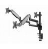 Gembird MA-DA3-01 Desk mounted adjustable mounting arm for 3 monitors (full-motion), 17”-27”, up to 7 kg