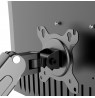 Maclean 2 monitor mount, gas spring, 13"-27", 7kg, black, MC-861N