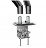 Maclean 2 monitor mount, gas spring, 13"-27", 7kg, black, MC-861N