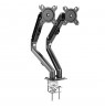 Maclean 2 monitor mount, gas spring, 13"-27", 7kg, black, MC-861N