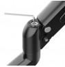 Maclean 2 monitor mount, gas spring, 13"-27", 7kg, black, MC-861N