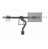 Gembird MA-DA3-03 Desk mounted adjustable monitor arm for 3 monitors, 17”-27”, up to 6 kg