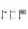 Gembird MA-D1-03 monitor mount / stand 81.3 cm (32") Black Desk