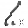 Maclean MC-968 Double Arm Monitor Mount with Gas Spring 17-57" 27 kg Heavy Duty Sturdy Full Motion Holder Bracket Max VESA 200x2