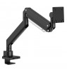 Maclean MC-968 Double Arm Monitor Mount with Gas Spring 17-57" 27 kg Heavy Duty Sturdy Full Motion Holder Bracket Max VESA 200x2