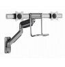 Gembird MA-WA2-02 Adjustable wall 2-display mounting arm, 17