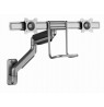 Gembird MA-WA2-02 Adjustable wall 2-display mounting arm, 17