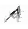 Gembird MA-WA2-02 Adjustable wall 2-display mounting arm, 17