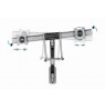 Gembird MA-WA2-02 Adjustable wall 2-display mounting arm, 17