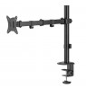 Maclean MC-753N LCD Monitor Desk Mount 17-32" 9kg VESA 75x75 100x100 Single Arm Extendable Adjustable