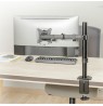 Maclean MC-753N LCD Monitor Desk Mount 17-32" 9kg VESA 75x75 100x100 Single Arm Extendable Adjustable