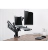 Gembird MA-DA3-02 Desk mounted adjustable monitor arm with notebook tray (full-motion), 17”-32”, up to 8 kg