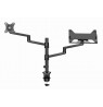 Gembird MA-DA-04 Adjustable desk mount with monitor arm and notebook tray, 17”-32”, up to 8 kg
