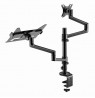 Gembird MA-DA-04 Adjustable desk mount with monitor arm and notebook tray, 17”-32”, up to 8 kg