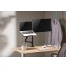 Gembird MA-DA-04 Adjustable desk mount with monitor arm and notebook tray, 17”-32”, up to 8 kg
