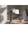 Gembird MA-DA-04 Adjustable desk mount with monitor arm and notebook tray, 17”-32”, up to 8 kg