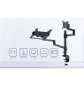 Gembird MA-DA-04 Adjustable desk mount with monitor arm and notebook tray, 17”-32”, up to 8 kg