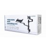 Gembird MA-DA-04 Adjustable desk mount with monitor arm and notebook tray, 17”-32”, up to 8 kg