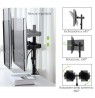 Techly 13-27" Desk Stand for 2 Monitor with Clamp" ICA-LCD 482-D