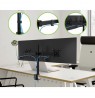Techly 13-27" Desk Stand for 2 Monitor with Clamp" ICA-LCD 482-D