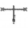 Techly ICA-LCD 382-D monitor mount / stand 68.6 cm (27") Clamp Black