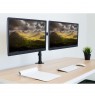 Techly ICA-LCD 382-D monitor mount / stand 68.6 cm (27") Clamp Black