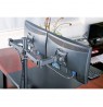 Techly ICA-LCD 382-D monitor mount / stand 68.6 cm (27") Clamp Black