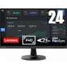 Lenovo D24-40 60.5 cm (23.8") 1920 x 1080 pixels Full HD LED Black