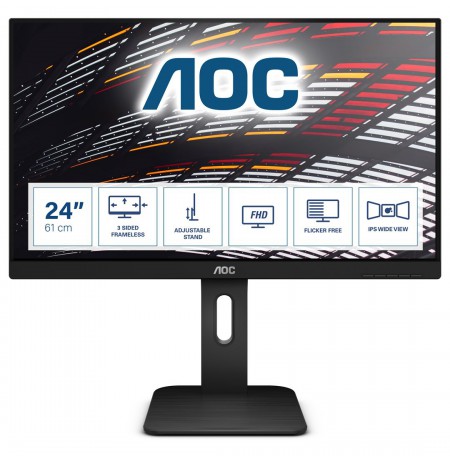 AOC P1 X24P1 computer monitor 61 cm (24") 1920 x 1200 pixels WUXGA LED Black