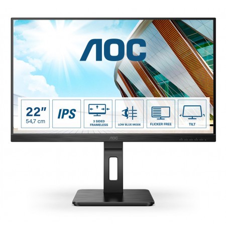 AOC P2 22P2Q LED display 54.6 cm (21.5") 1920 x 1080 pixels Full HD Black