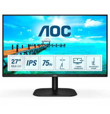 AOC Basic-line 27B2H computer monitor 68.6 cm (27") 1920 x 1080 pixels Full HD LED Black