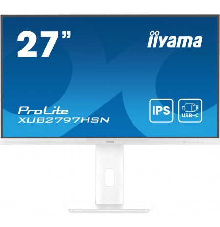 iiyama ProLite XUB2797HSN-W2 computer monitor 68.6 cm (27") 1920 x 1080 pixels Full HD LED White
