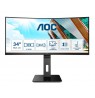 AOC Pro-line CU34P2A LED display 86.4 cm (34") 3440 x 1440 pixels 2K Ultra HD Black