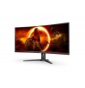 AOC G2 CU34G2XE/BK LED display 86.4 cm (34") 3440 x 1440 pixels Wide Quad HD LCD Black, Red