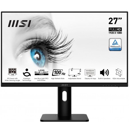 MSI 27" PRO MP273AP HDMI DP VGA Monitor 2x3W Speakers