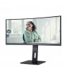 AOC CU34P3CV computer monitor 86.4 cm (34") 3440 x 1440 pixels UltraWide Quad HD LED Black