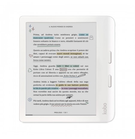 Rakuten Kobo Libra Colour e-book reader Touchscreen 32 GB Wi-Fi White