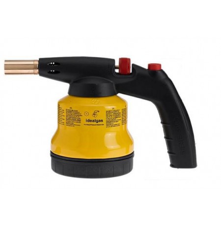 IDEALGAS SOLDERING TORCH / BLOWTORCH FOR CARTRIDGES PIEGE-ELECTRIC IGNITION + 4 CARTRIDGES