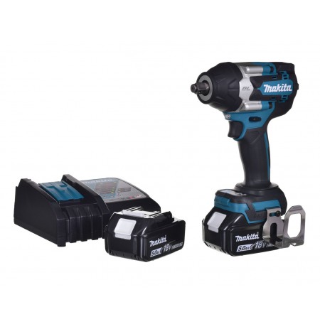 MAKITA IMPACT WRENCH 18V 1/2" 700Nm 2x5.0Ah CASE MAKPAC DTW700RTJ