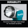 Makita DEADML802 work light LED Black, Turquoise