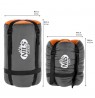 NILS CAMP Sleeping Bag NC2008 Orange-grey