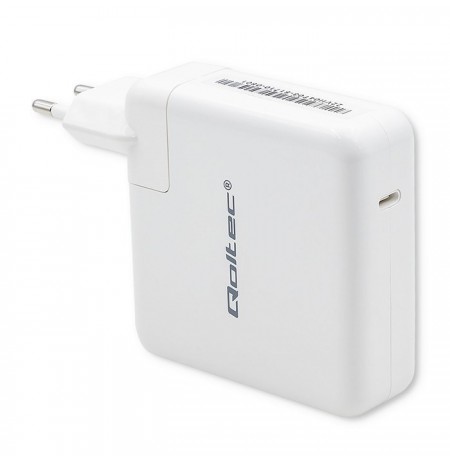 Qoltec 96W FAST Wall Charger | 5-20V | 3- 4.7A | USB C PD | White