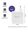 Qoltec 96W FAST Wall Charger | 5-20V | 3- 4.7A | USB C PD | White