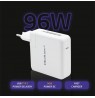 Qoltec 96W FAST Wall Charger | 5-20V | 3- 4.7A | USB C PD | White