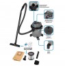Workshop vacuum cleaner Energy+ 18V Li-lon, wet and dry, 12L tank