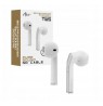 Ausinės ART AP-TW-B2 bluetooth su mikrofonu, TWS (microUSB) balta/sidabro sp.