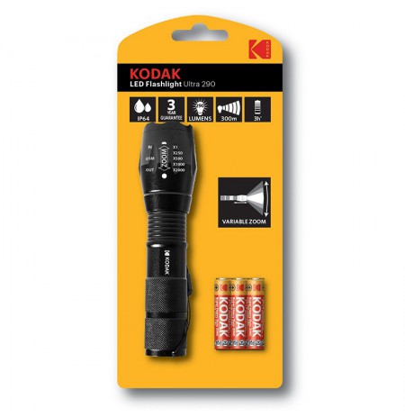 Kodak Ultra 290 Black Hand flashlight LED