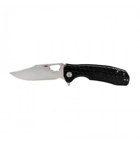 Honey Badger Clippoint Knife Medium Black HB4069