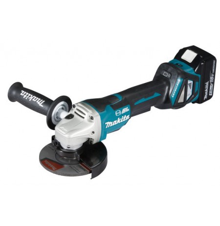 MAKITA. ANGLE GRINDER. 18V DGA517RTJ 125mm 2x5,0Ah REG. REV. BLDC PADDLE SWITCH